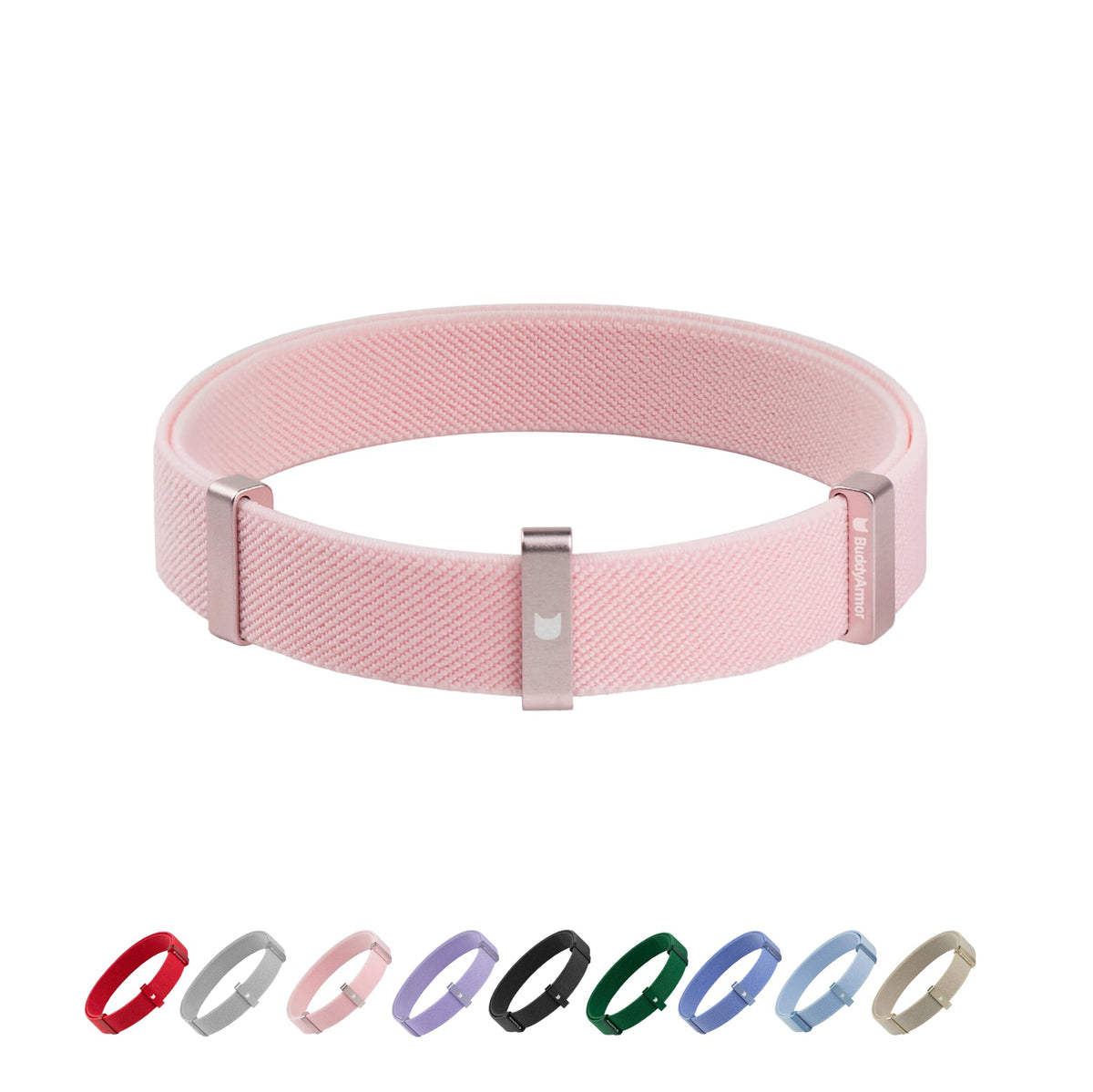 Safety Cat Collar - U.S. IDA Gold Awarding Design, Stretch Elastic Quick Release, Non Breakaway - Light Weight for Kitten, Neck Fit 5.9'-11.8' for All Small Large Cat,S(Linen)