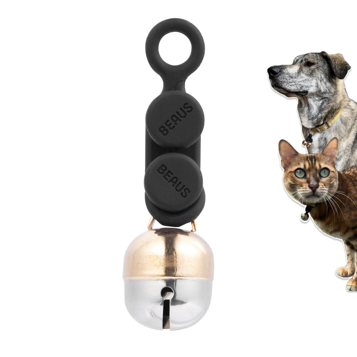 Beau's Bells V2 | Cat & Dog Collar Bells with New Quick Loop Easy Release Clip | Handmade Copper | Track Your Pet | Protect Wildlife