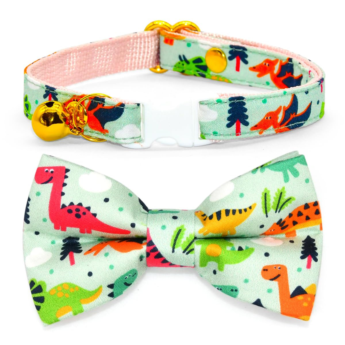 Cheese Cat Bow Tie Collar, Blue & Yellow Cheese Pattern, Wedding/Birthday/Festivals Cat Collar, Quick Release Safety Breakaway Collar