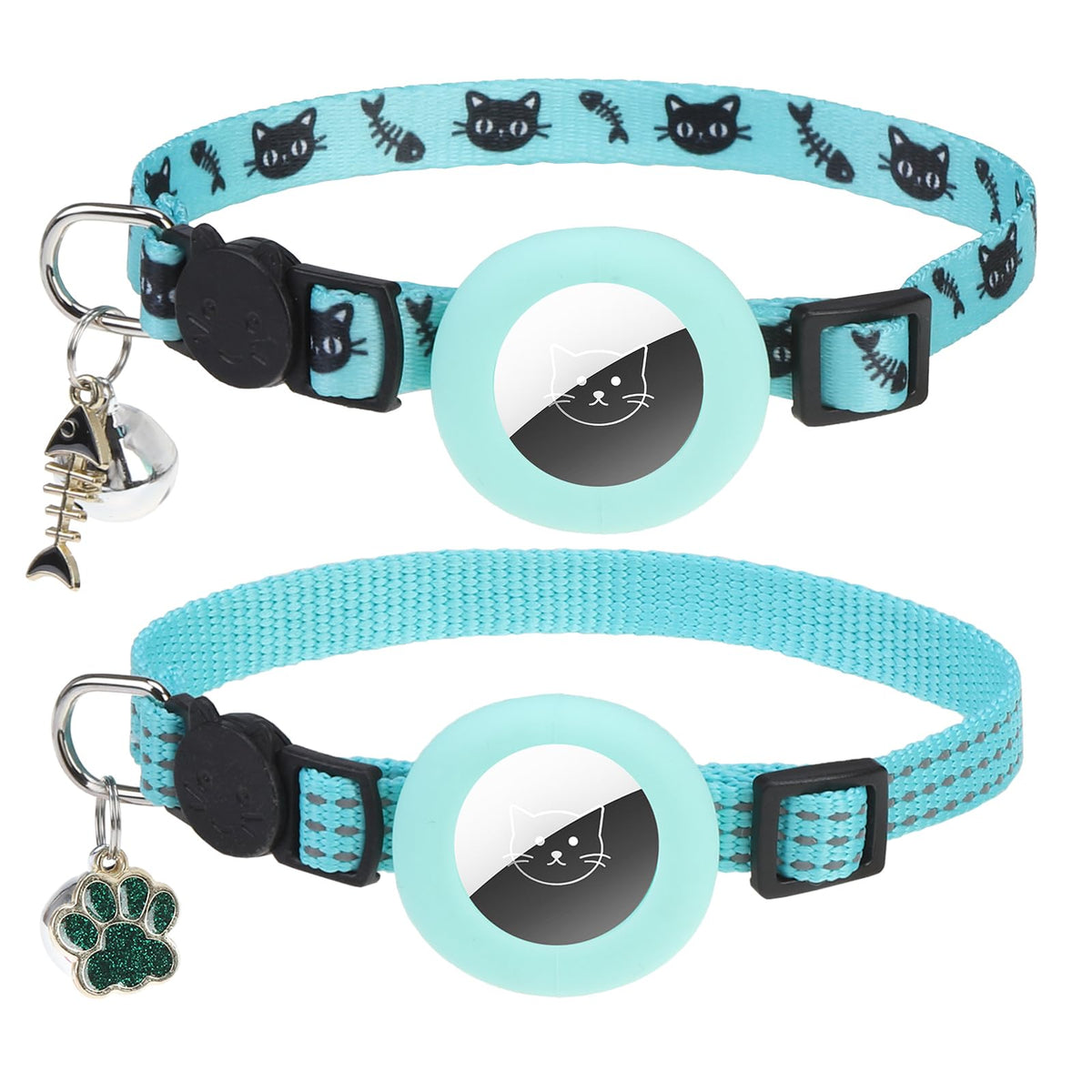 PUPTECK Cat Collar Breakaway with Bells, Kitten Outfit