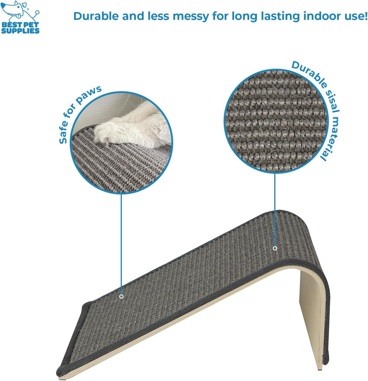 Best Pet Supplies Catify Cat Scratching Ramp - Gray