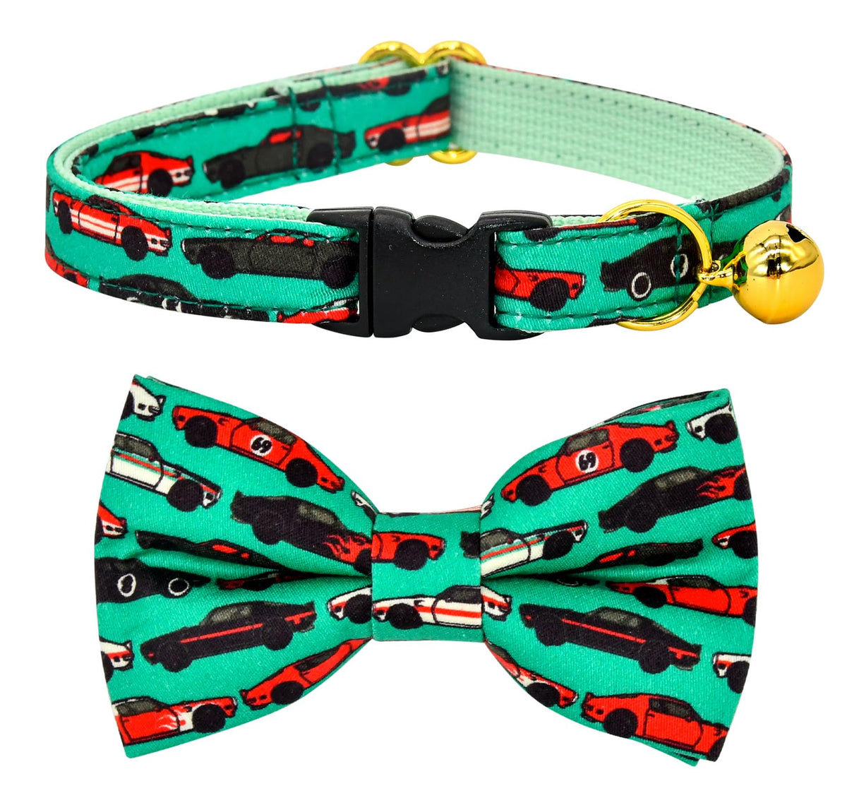 Cheese Cat Bow Tie Collar, Blue & Yellow Cheese Pattern, Wedding/Birthday/Festivals Cat Collar, Quick Release Safety Breakaway Collar