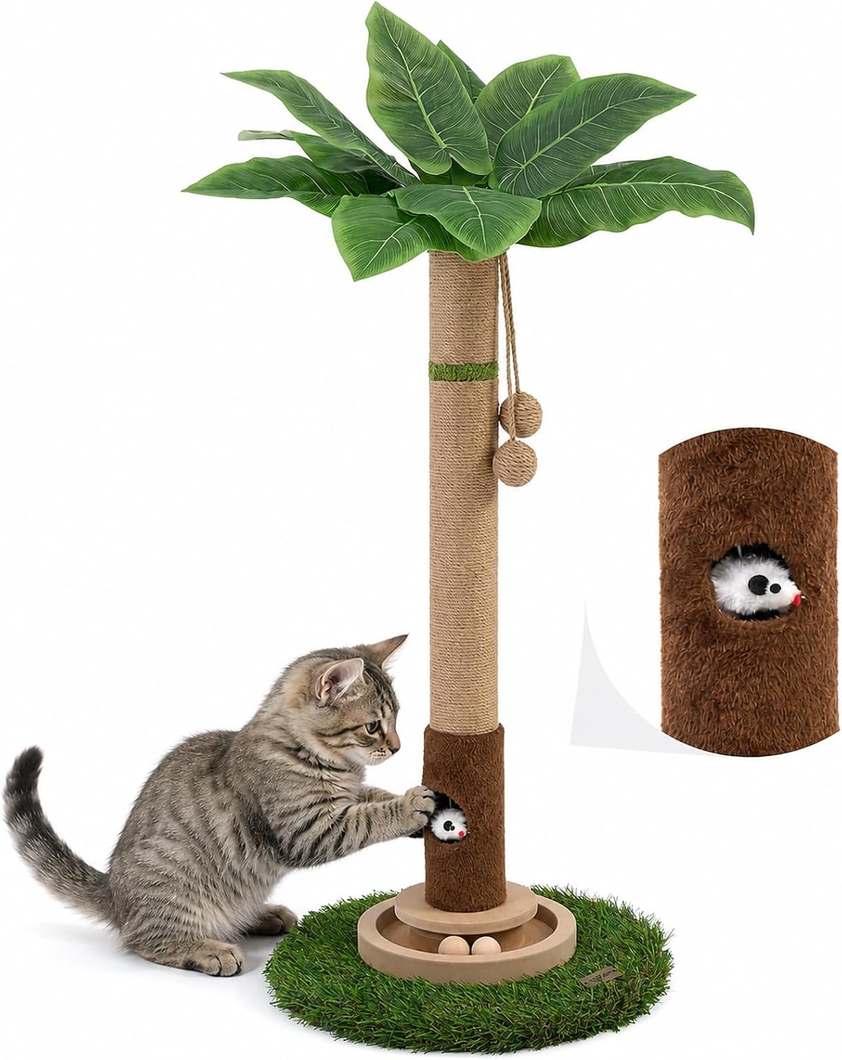 Woochpet Tall Cat Scratching Post,Cat Toys,Cat Scratcher Tree for Large Cat