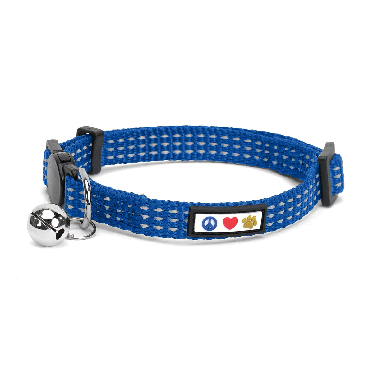 Pawtitas Reflective Red Cat Collar with Safety Buckle and Removable Bell for Kitten and Cats