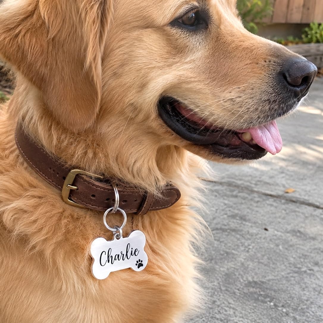 Ultra Joys Personalized Dog Tags, Design Dog Cat Pet ID Tag Custom Your Own