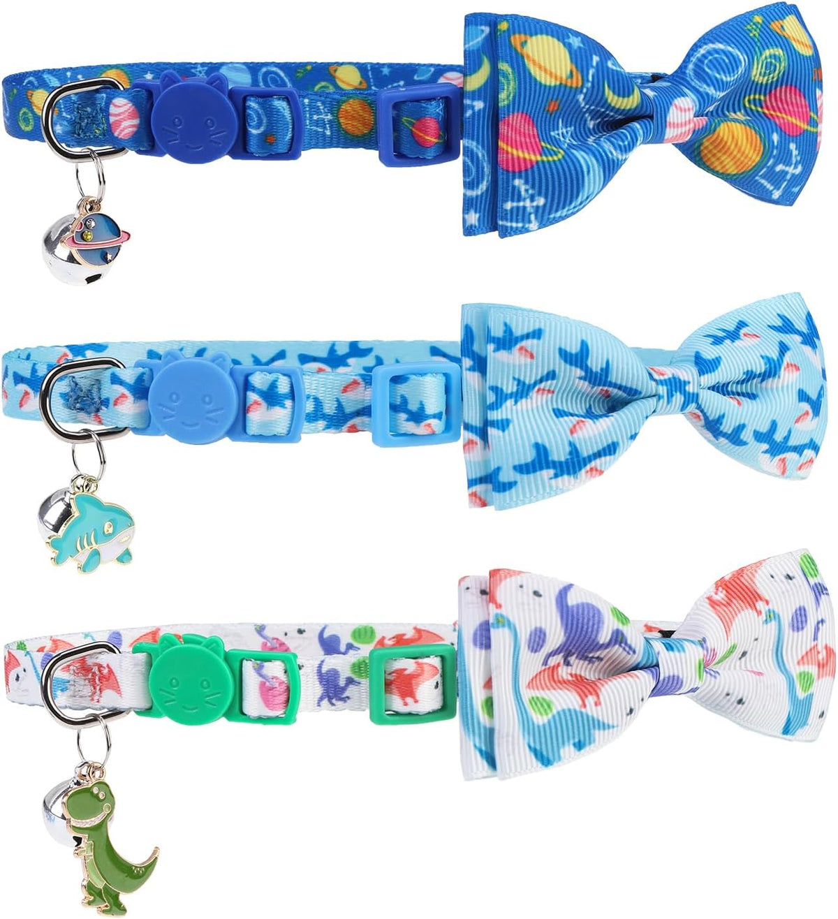 PUPTECK Cat Collar Breakaway with Bells, Kitten Outfit