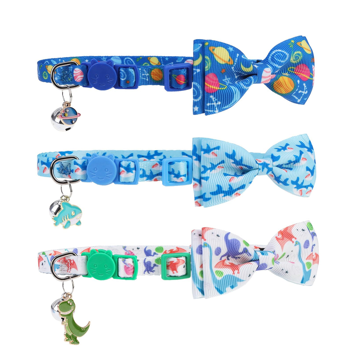 PUPTECK Cat Collar Breakaway with Bells, Kitten Outfit