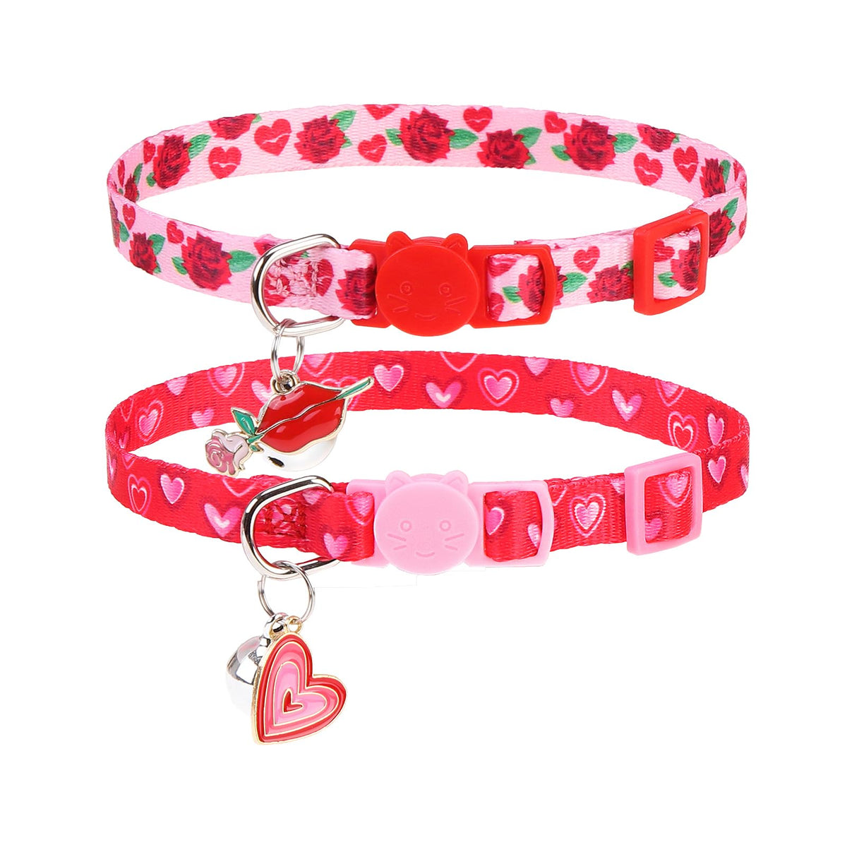 PUPTECK Cat Collar Breakaway with Bells, Kitten Outfit