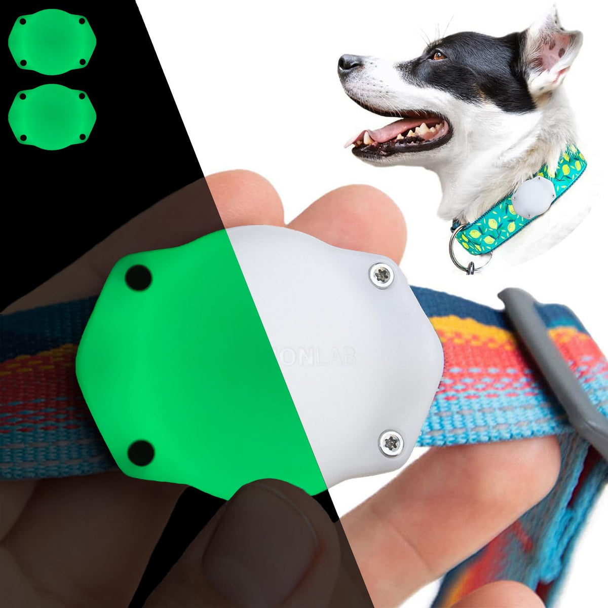 Elevation Lab AirTag Dog Collar Holder - Waterproof