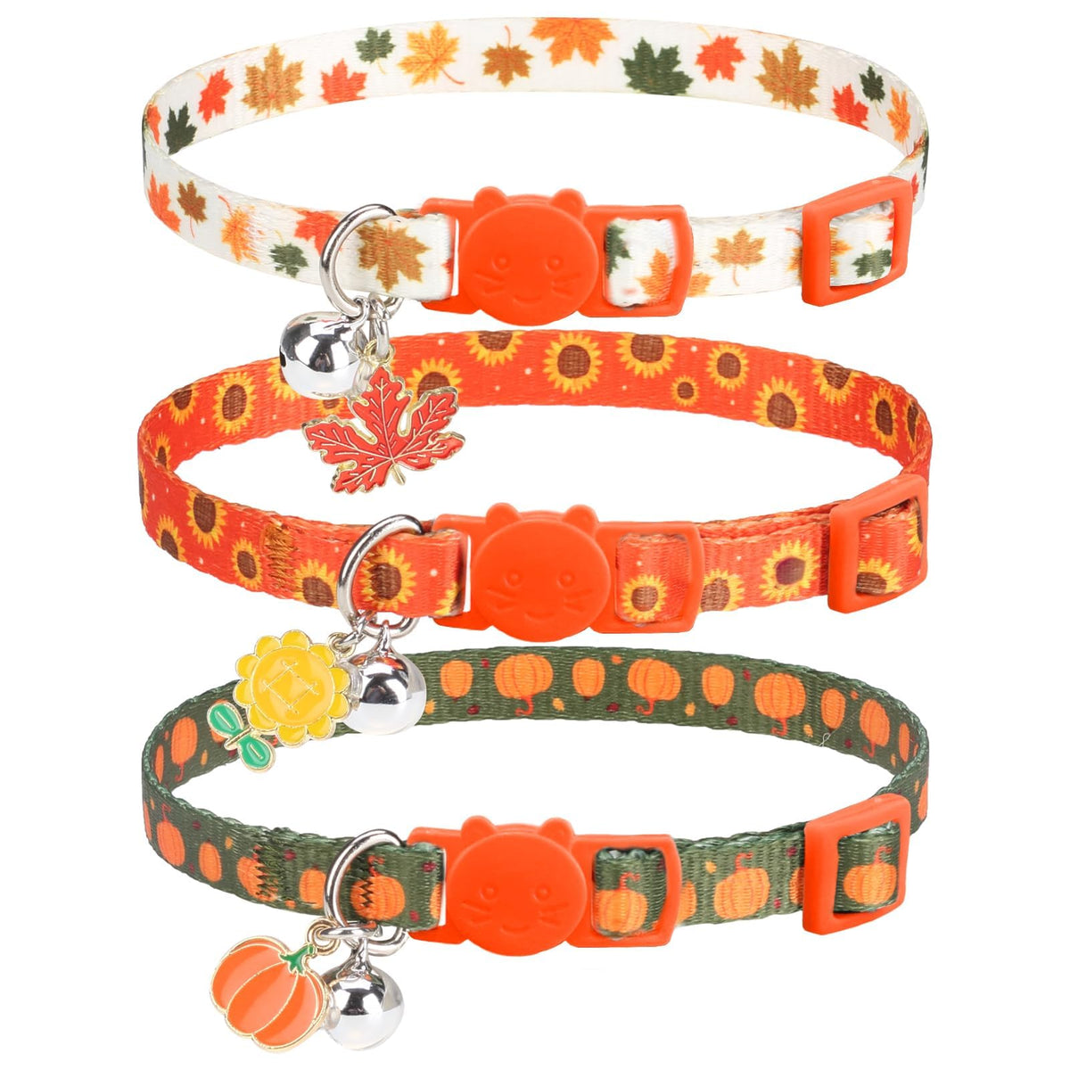 PUPTECK Cat Collar Breakaway with Bells, Kitten Outfit