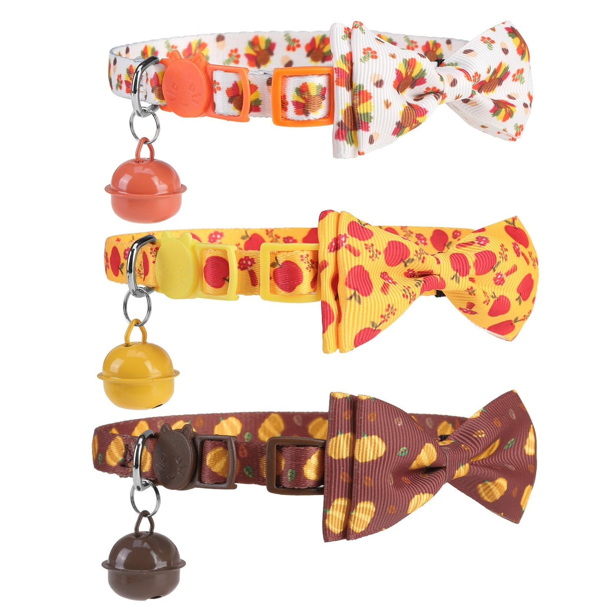 PUPTECK Cat Collar Breakaway with Bells, Kitten Outfit