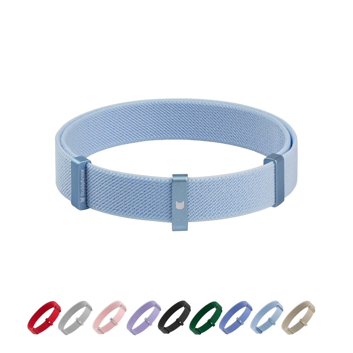 Safety Cat Collar - U.S. IDA Gold Awarding Design, Stretch Elastic Quick Release, Non Breakaway - Light Weight for Kitten, Neck Fit 5.9'-11.8' for All Small Large Cat,S(Linen)