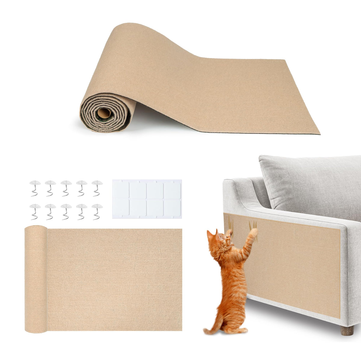 Best Pet Supplies Catify Cat Scratching Ramp - Gray