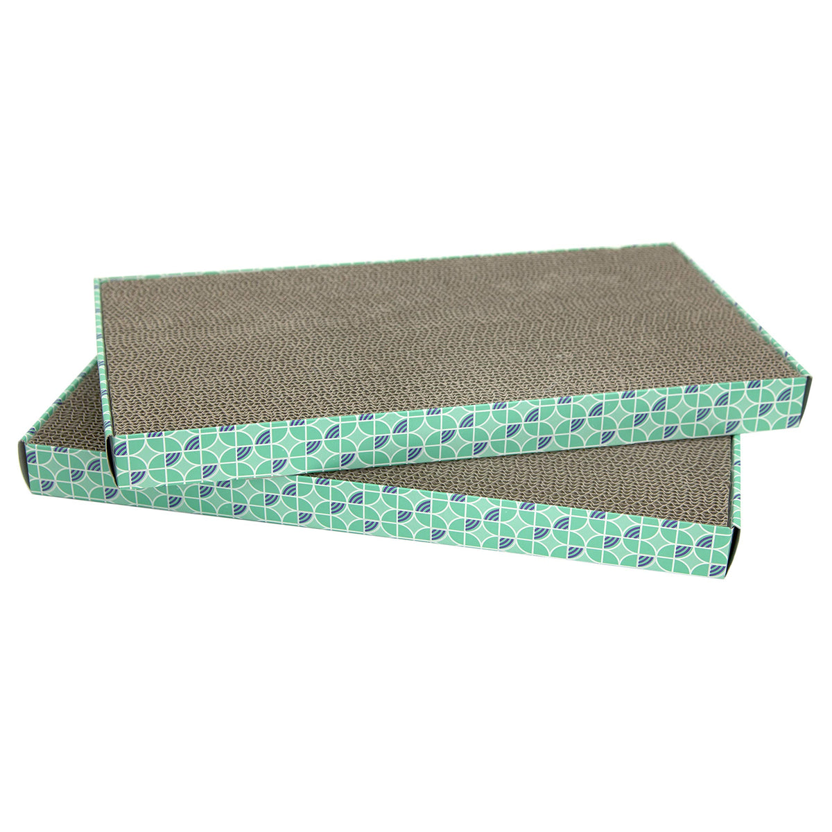 Kitty City XL Wide Corrugate Cat Scratchers 3 Pieces, Cat Scratching, Cat Scratch Pad, Door Clips, Furniture Protectors from Cat Scratching