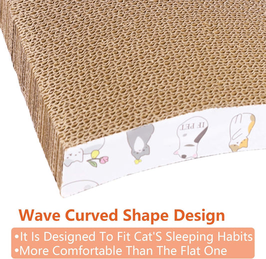 PatiencET 3 Pack Cat Scratcher Pad Recycle Corrugated Cat Scratching Pad