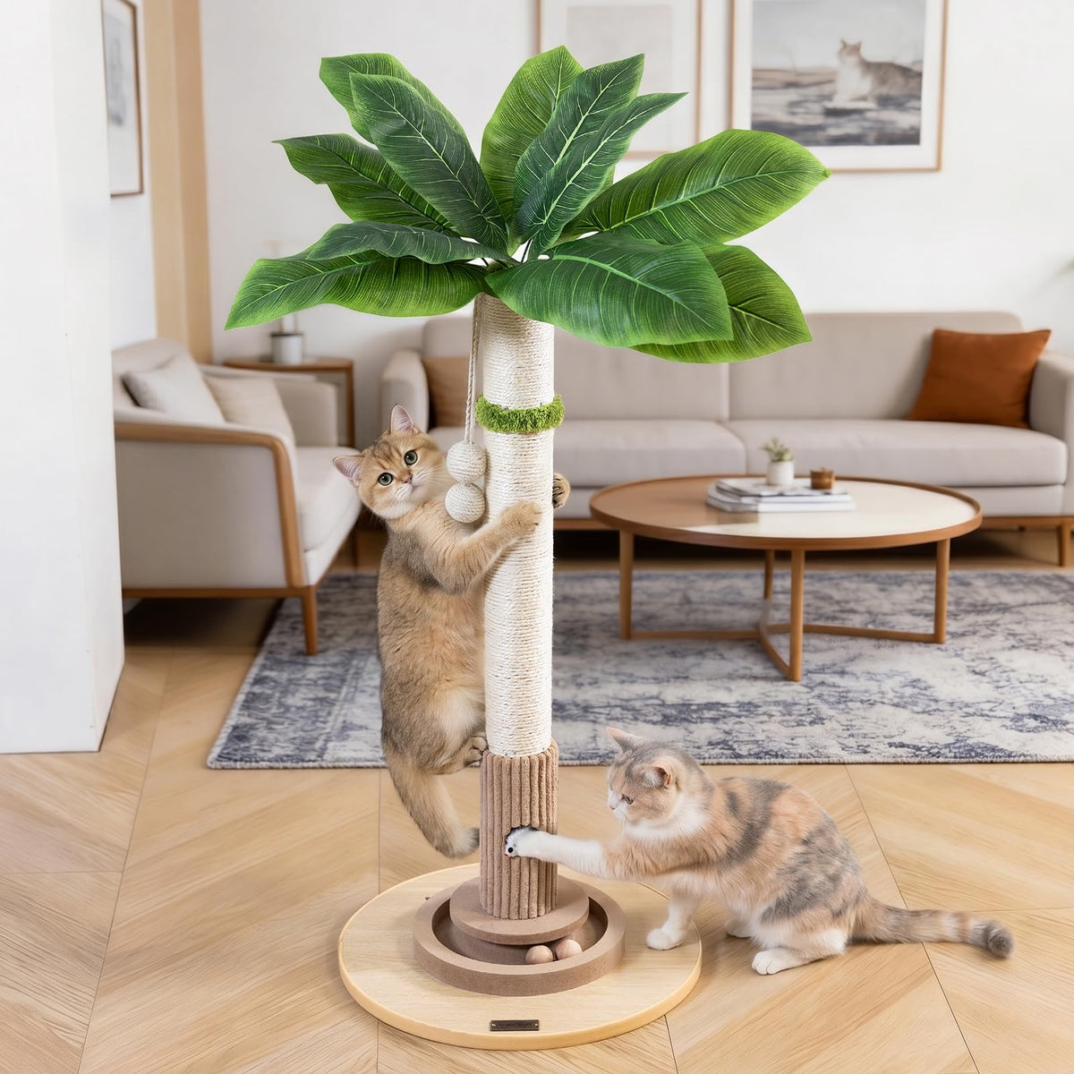 Woochpet Tall Cat Scratching Post,Cat Toys,Cat Scratcher Tree for Large Cat