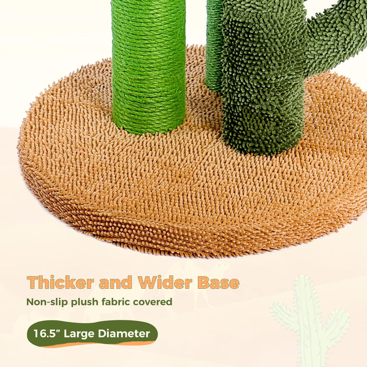 PAWZ Road Cactus Cat Scratching Post 27”Cat Scratcher with Toy Ball