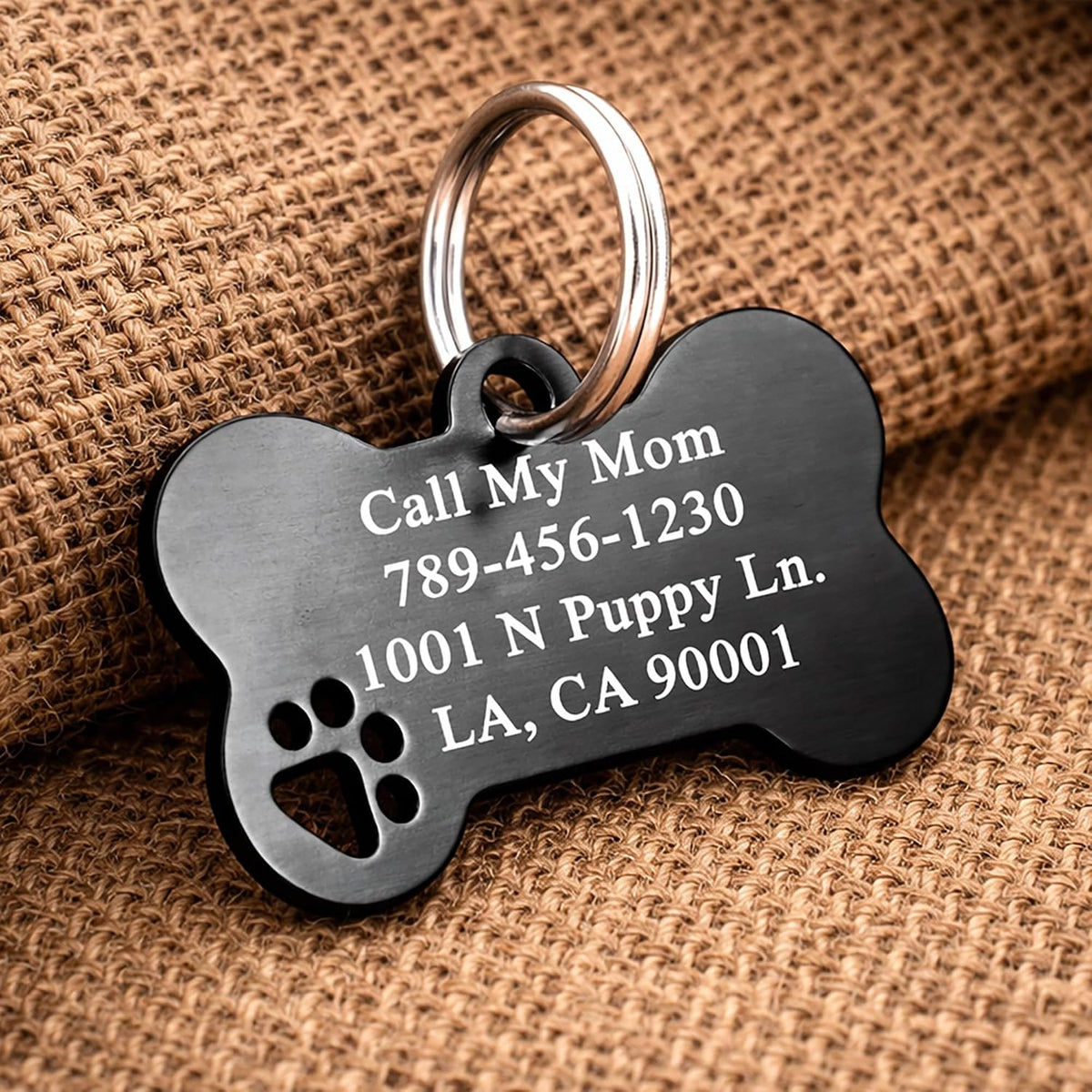 Ultra Joys Personalized Dog Tags - Engraved Pet ID Tag, Custom Your Own