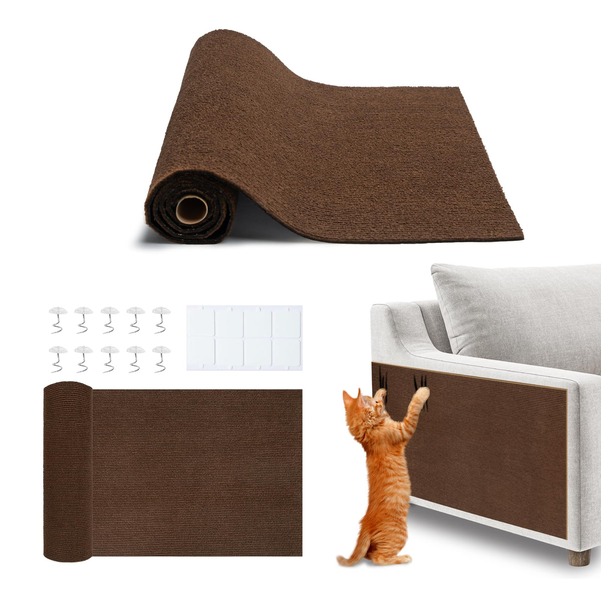 Best Pet Supplies Catify Cat Scratching Ramp - Gray