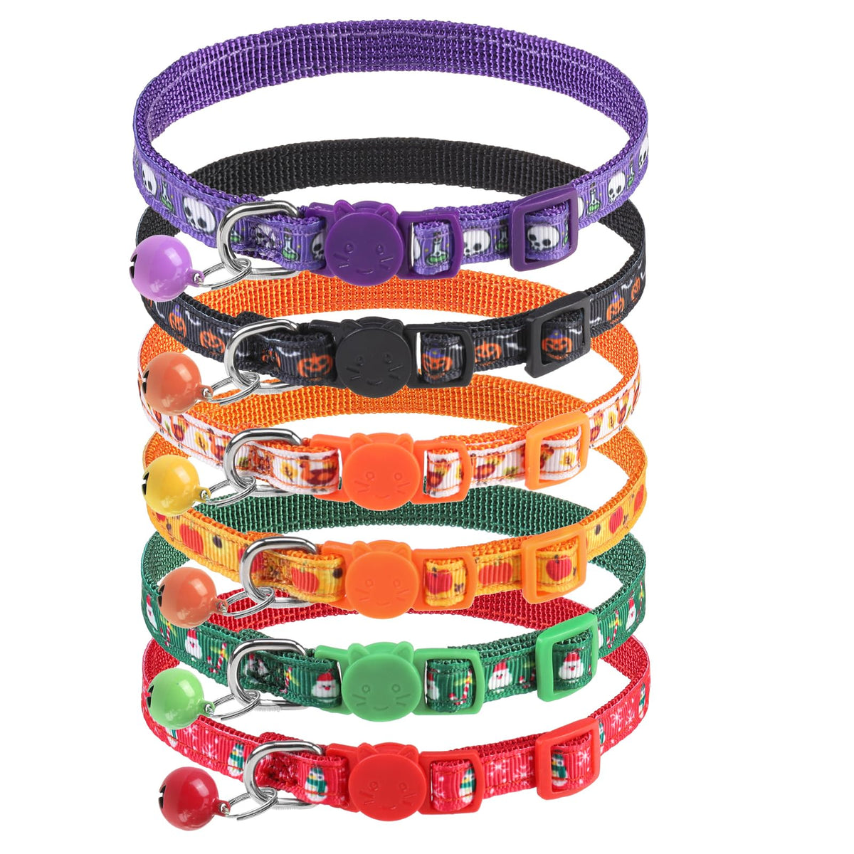 PUPTECK Cat Collar Breakaway with Bells, Kitten Outfit