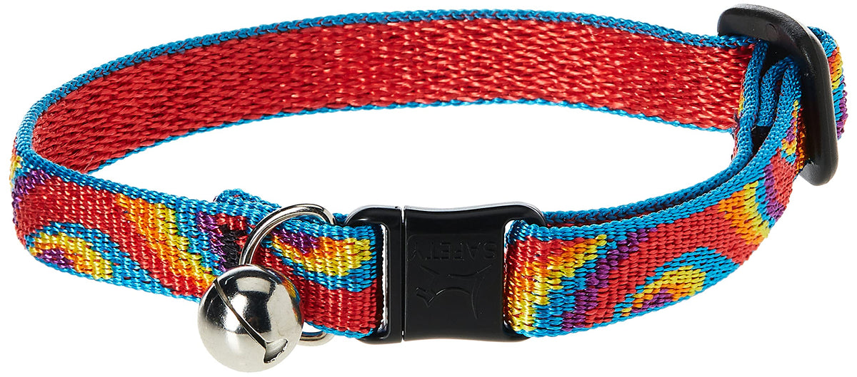 LupinePet Originals 1/2" Jelly Roll Cat Safety Collar, 8-12"