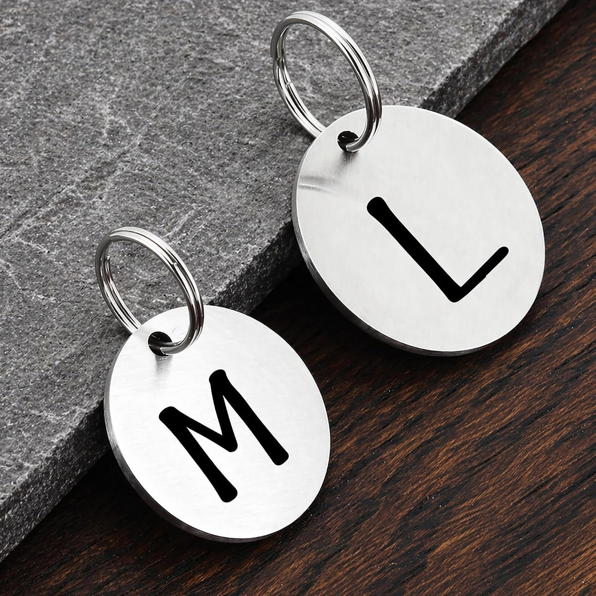 Ultra Joys Personalized Dog Cat ID Tag - Silver Round, Custom Your Own