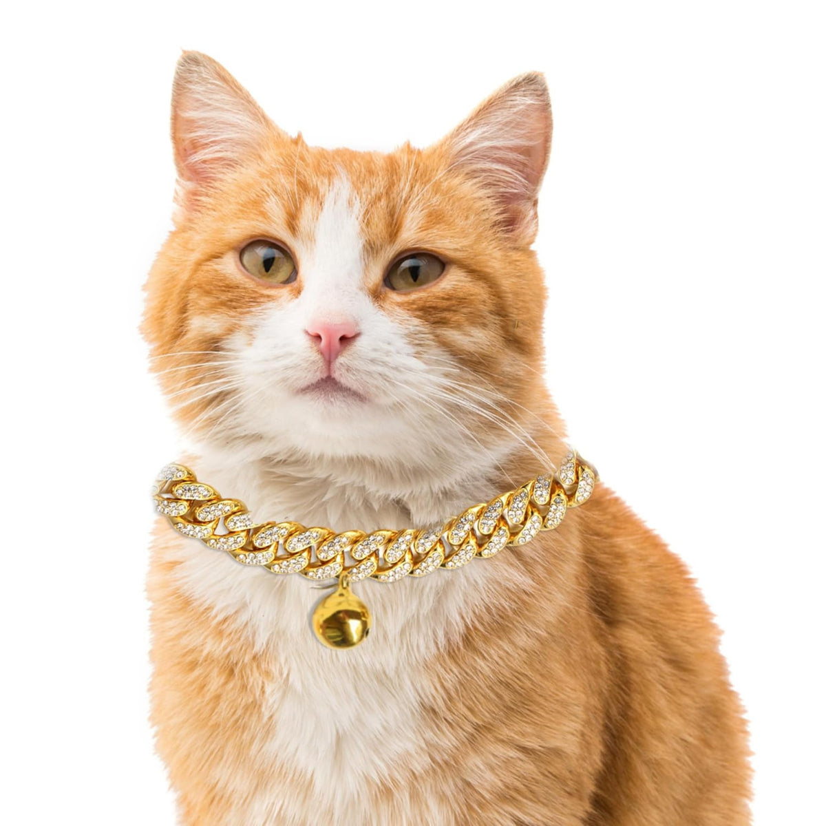 Halukakah Cat Collar - Carat - 18k Real Gold Plated 12", with Bell