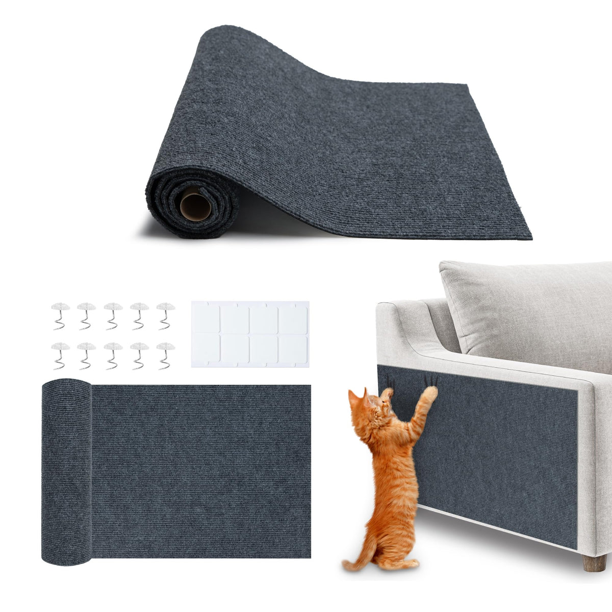 Best Pet Supplies Catify Cat Scratching Ramp - Gray