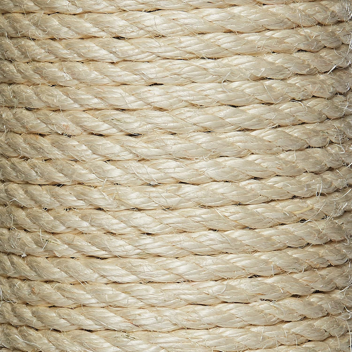 MidWest Homes for Pets Feline Nuvo Grand Forte Scratching Post, 41 Inches Tall, Heavy-Duty Sisal Post with Wide Base, Thick Brown Faux Fur, for Large and Multi-Cat Households