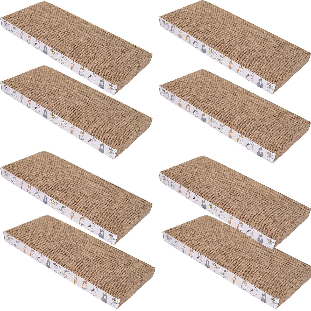 5 Packs cat Scratcher Toys Reversible Scratching Post Board for Indoor Cats Cardboard pad Sleep Play and Grind Claws